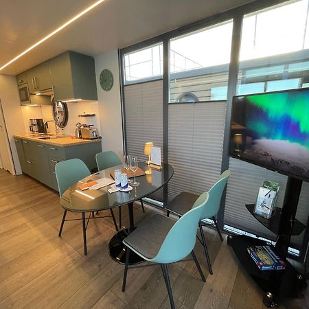 Hausboot Fjord Baltica Mit Dachterrasse In Barth Hotel Ngoại thất bức ảnh