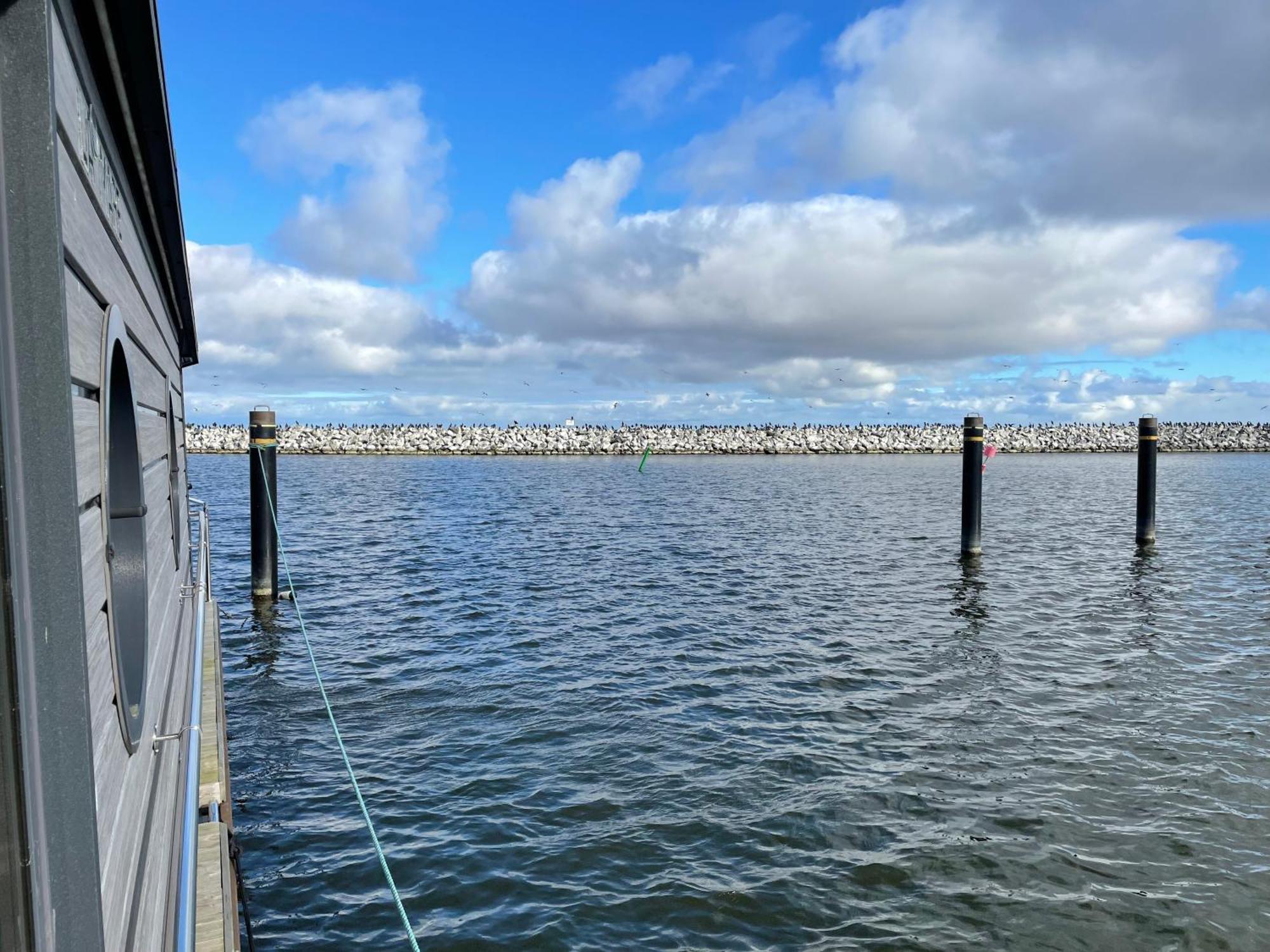 Hausboot Fjord Baltica Mit Dachterrasse In Barth Hotel Ngoại thất bức ảnh